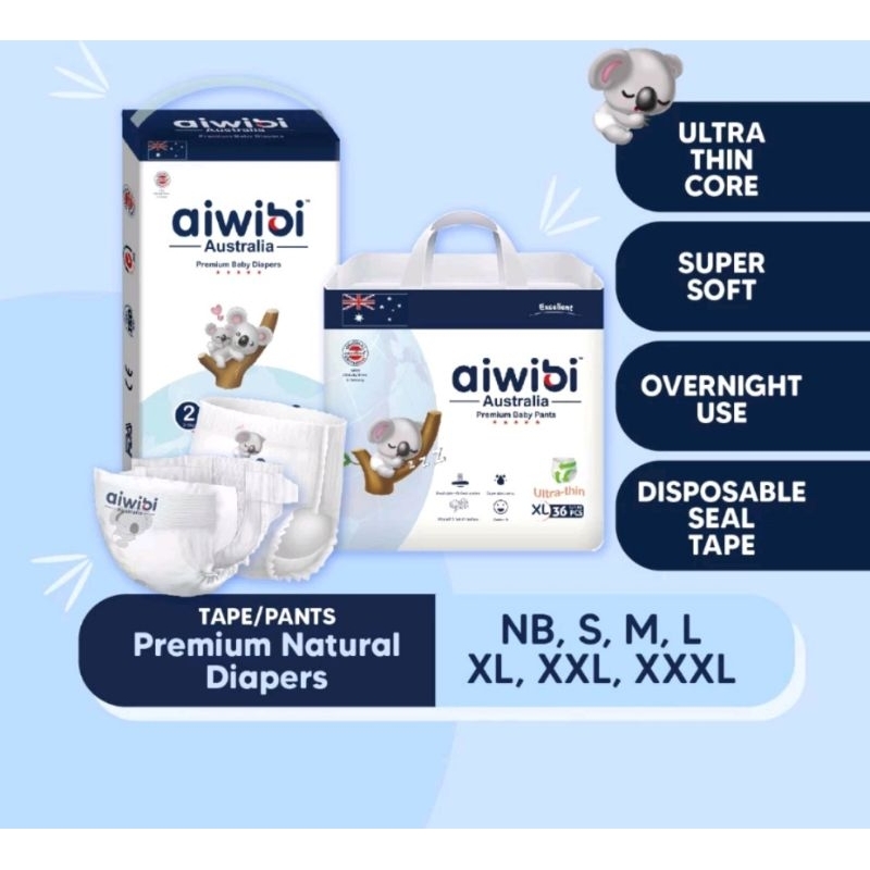 Aiwibi Premium Tape Diapers | Shopee Malaysia