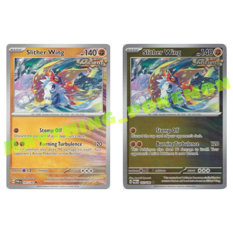 Pokemon Card - Slither Wing (107/182) - NORMAL/REVERSE HOLO -  Scarlet&Violet:Paradox Rift Singles | Shopee Malaysia