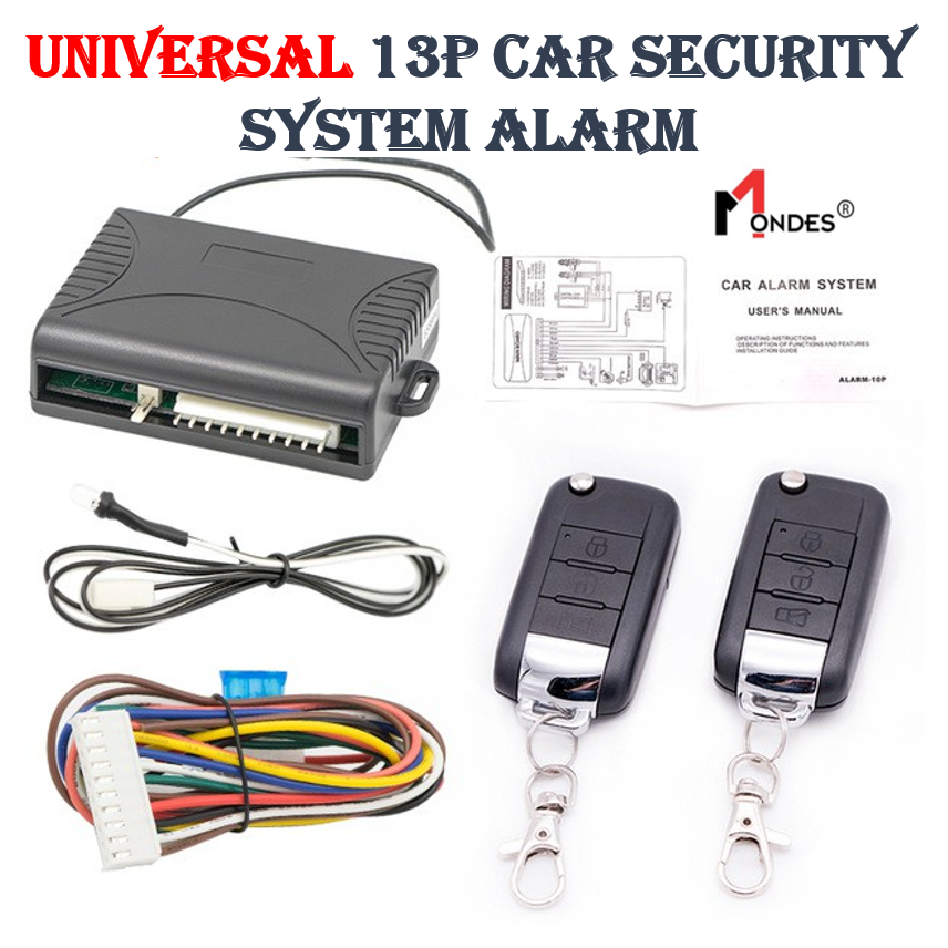 HIGH QUALITY Universal Car Security alarm System (13 PIN) Shopee Malaysia