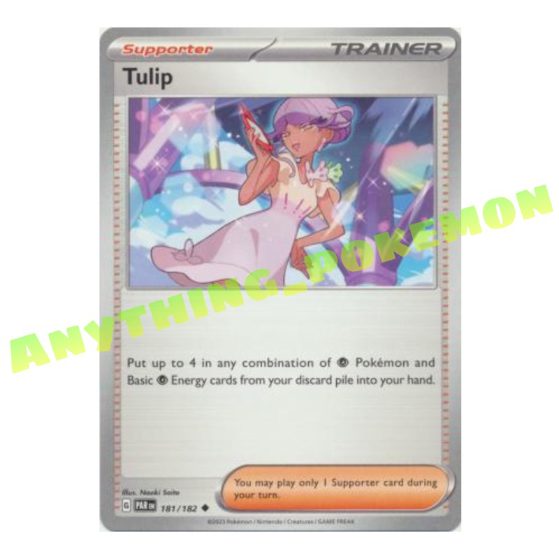 Pokemon Trainer Card - Tulip (181/182) - NORMAL/REVERSE HOLO -  Scarlet&Violet: Paradox Rift Singles | Shopee Malaysia