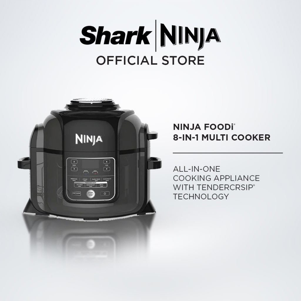 Ninja Foodi 8 in 1 Multi cooker in one pot, Broil, Dehydrate, Slow Cooker,  Air Fryer, Grill, Sear/Saute, Steam - OP300