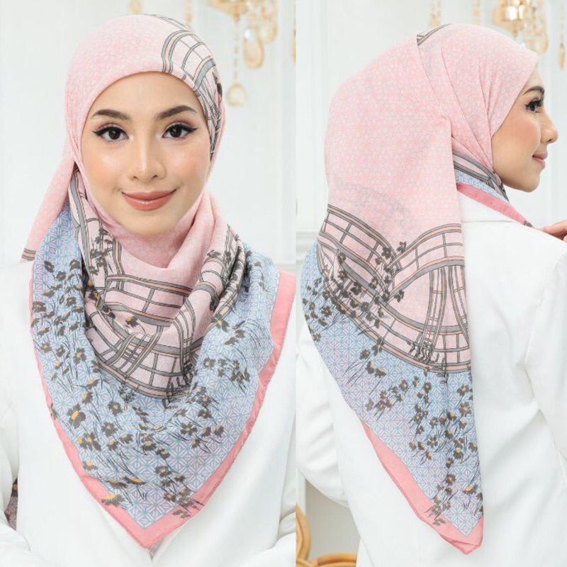 🔥𝗦𝗔𝗟𝗘🔥bawal Cotton Kuntum🔥premium Cotton Voile Corak Printed Anti Kedut B 45 Readystok 