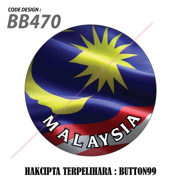 Harimau Malaya | Malaysia | Merdeka | Button Badges 58mm Safety Pin ...