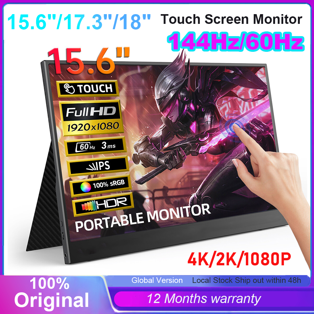 18 Inch 2.5K Touch Screen Monitor 4K 3840*2400 IPS HDR Gaming Display ...