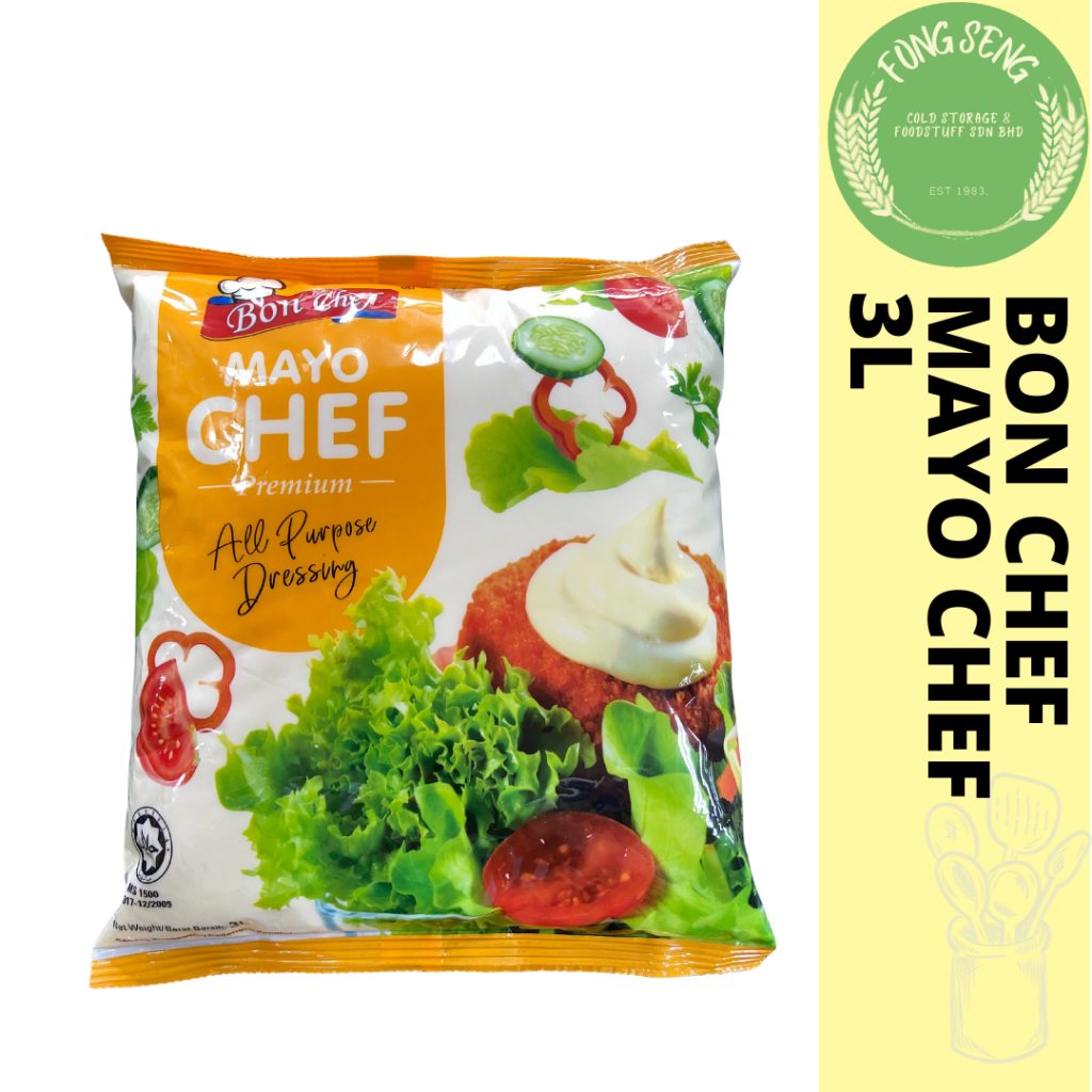 Bon Chef Mayo Chef Premium All Purpose Dressing 3L | Shopee Malaysia