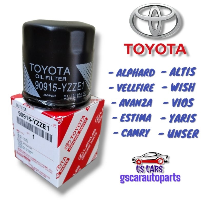 Toyota Engine Oil Filter 90915-yzze1 Alphard/vellfire/estima/camry ...