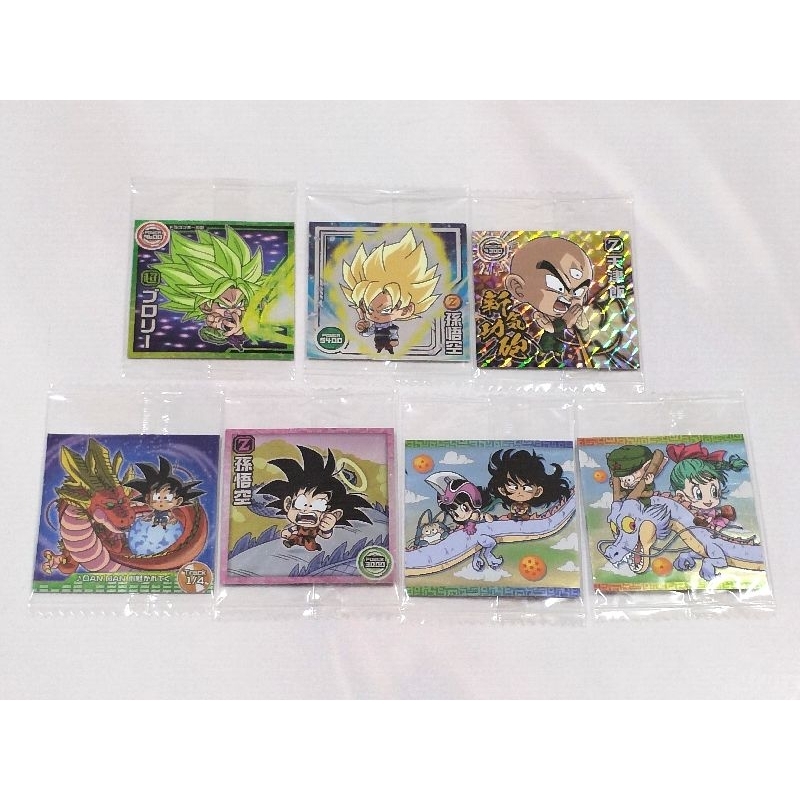 Dragon Ball Authentic Bandai Wafer Sticker Son Goku Bulma Yamcha Chi ...