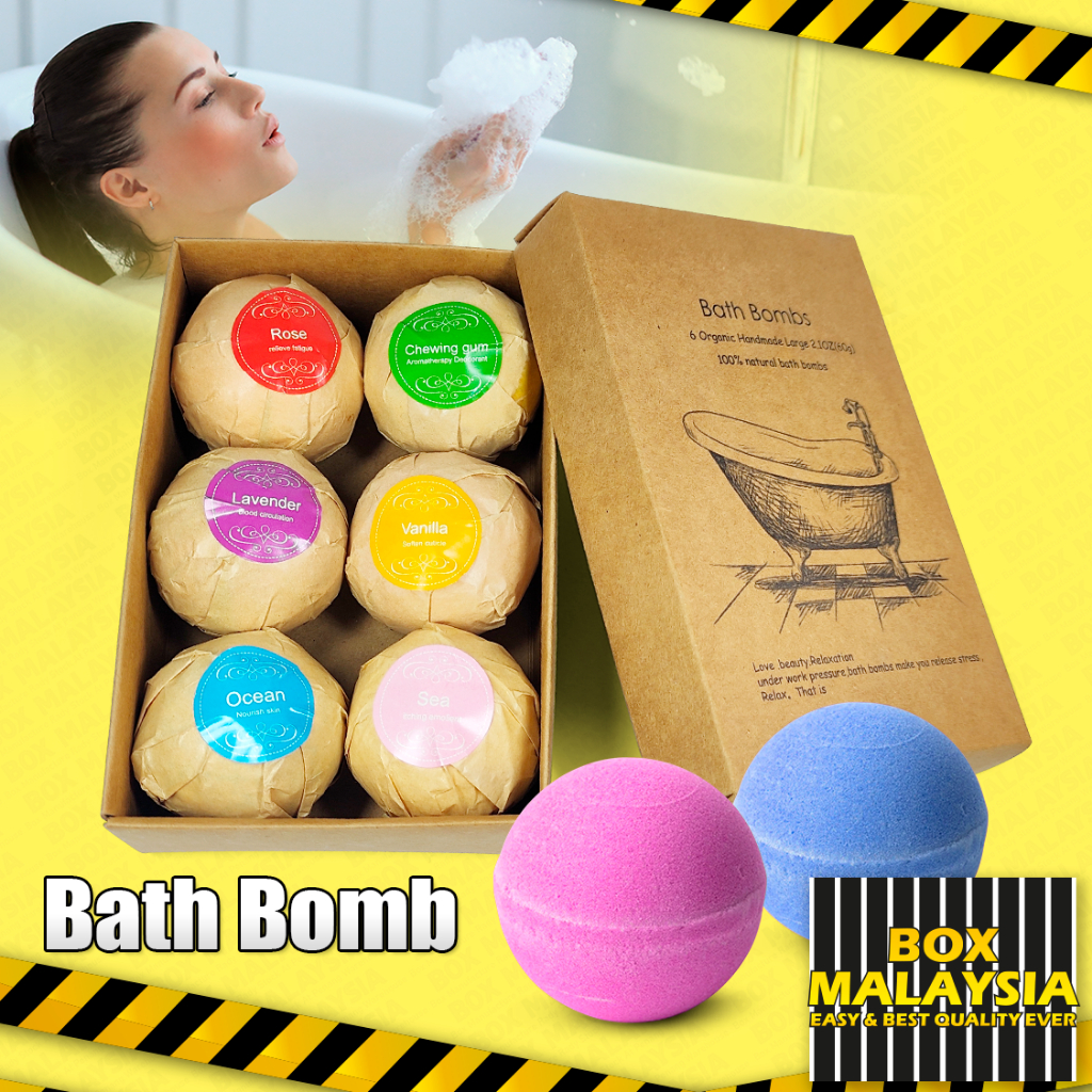 Sea Salt Bath Bomb 60g Set Bath Bombs Body Essential Oil Bath Ball ...