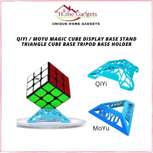 [IQ TOYS] QIYI / MOYU Magic Cube Display Base Stand Triangle Cube Base ...