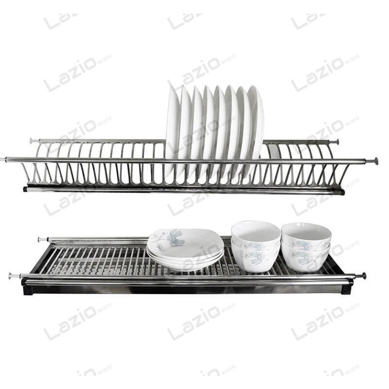 Stainless Steel Kitchen Hanging Dish Rack Top and Bottom