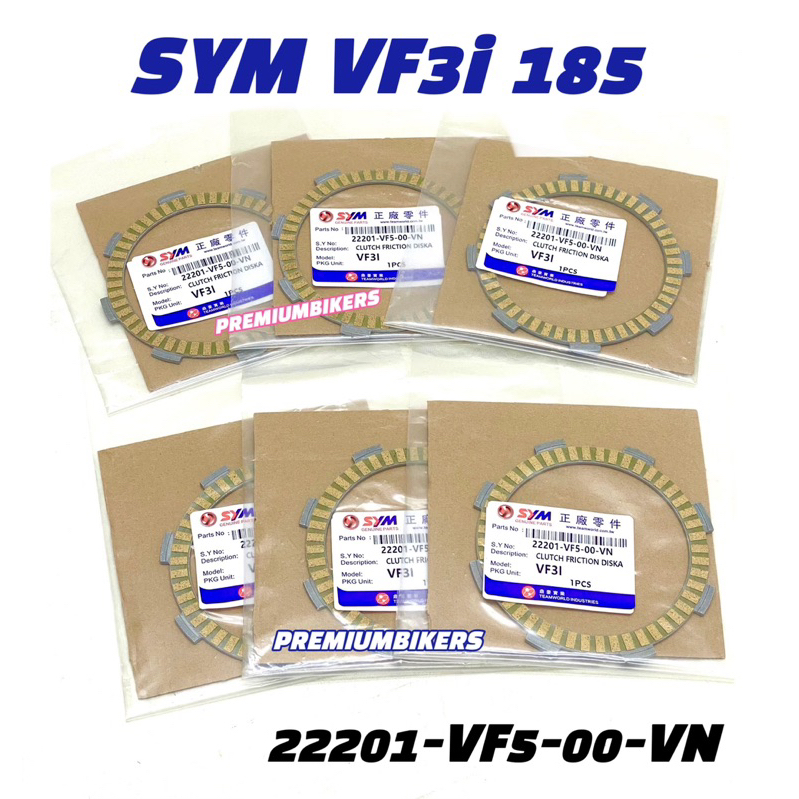 SYM185 VF3I CLUTCH PLATE SET CLUTCH DISC FRICTION F3I F31 VF3 VF31 6 ...
