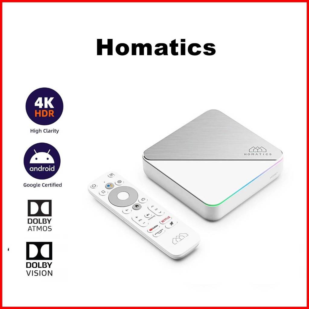 Homatics Box R 4K Plus Google Certified TV Box