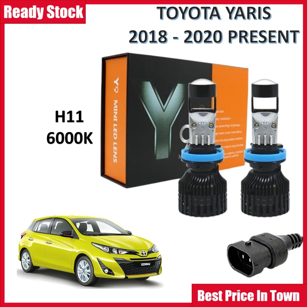 TOYOTA YARIS 2018 2020 Present LED Headlight Fog Light Car LED Mini