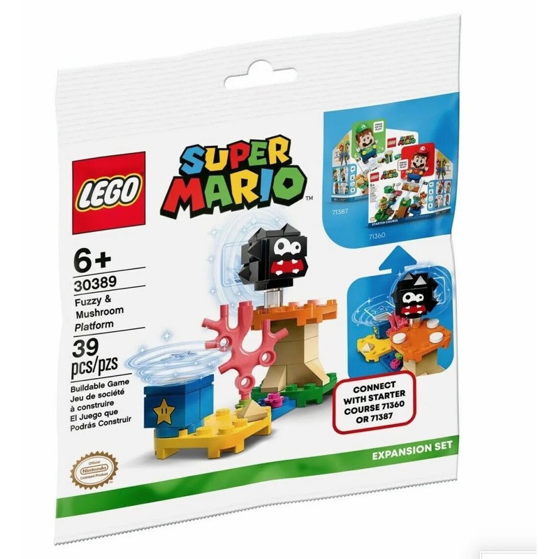 [MR BRICK] 30389 Lego Super Mario Fuzzy & Mushroom Platform Expansion ...