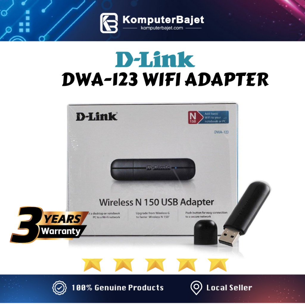 DLINK WIRELESS N150 USB WIFI ADAPTER (DWA123) WIFI CARD FOR PC