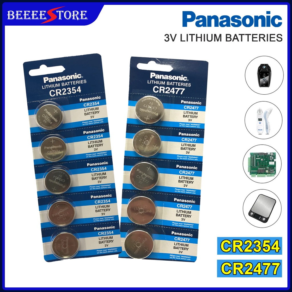 Panasonic CR2477 / CR2354 battery Lithium 3V Battery (1Card pack