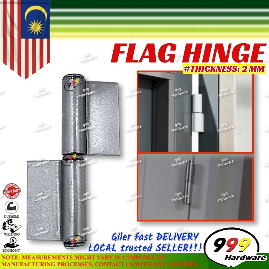 999 FLAG HINGES / FURNITURE DOOR WINDOW FLAG TYPE HINGE / WELDON