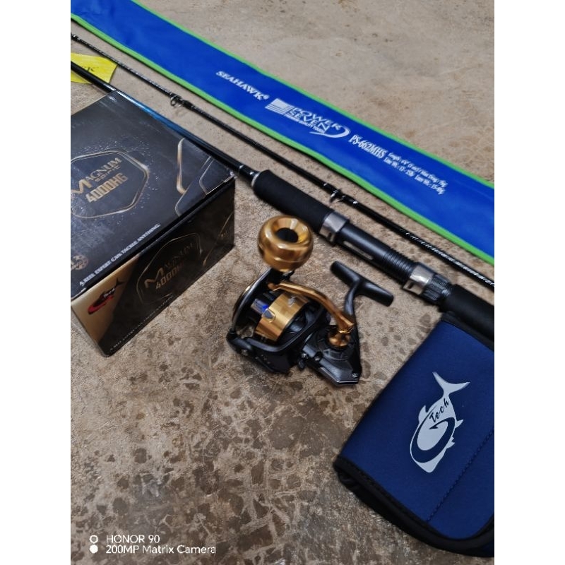 Gtech 4000hg + Seahawk Rod + Tali Benang 30lb | Shopee Malaysia
