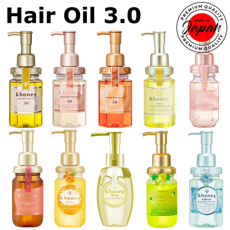 &honey [hair oil 3.0] 100mL Moroccan Organic Oil 100 Damage Care Repair Moisture Moist Smooth
