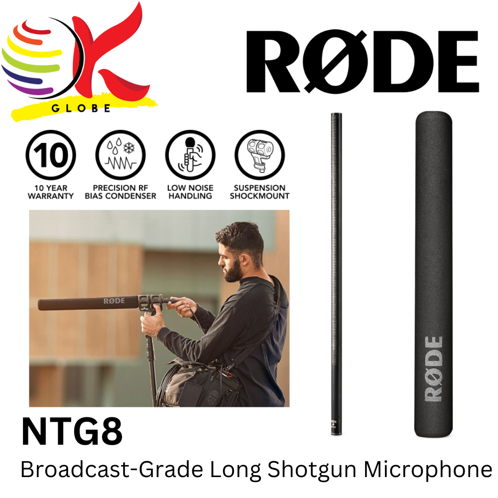 RODE NTG8 (NTG-8) RF BIAS LONG BROADCAST SHOTGUN MICROPHONE WITH LOW ...
