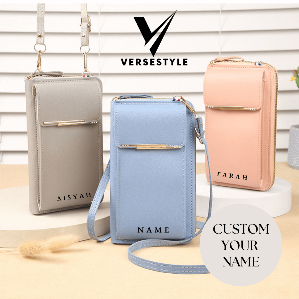 [Custom Name] Crossbody & Shoulder bags Women Beg perempuan Mini ...