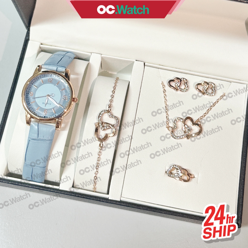 OCwatch Jam Tangan Perempuan Mewah Jam Wanita Set Women Watch Ladies ...