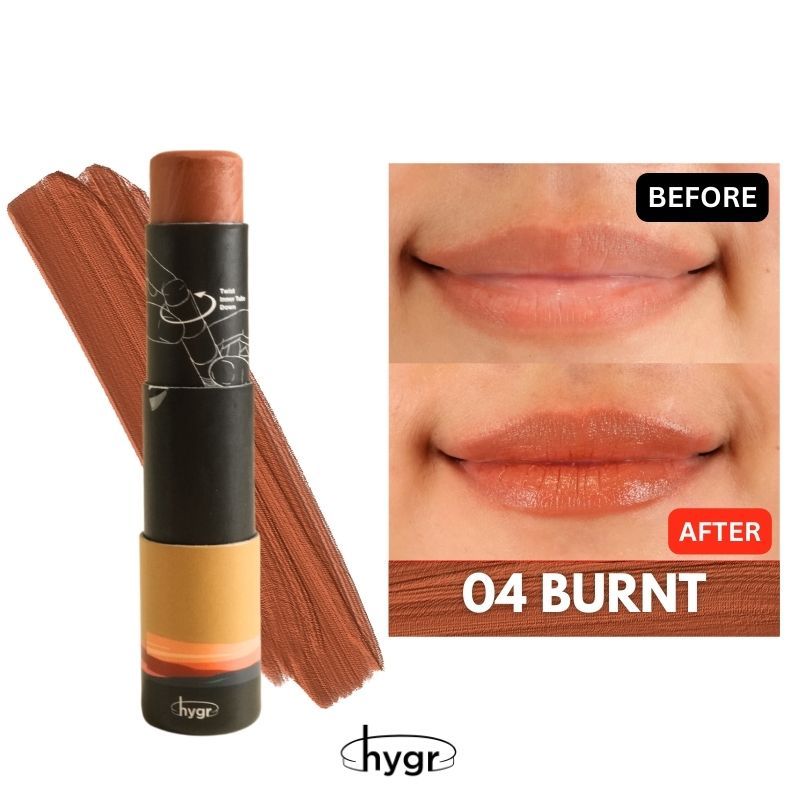 [Burnt] Natural Tinted Lip balm handmade Moisturizing Lip Balm Lip tint dry lip Shopee Malaysia