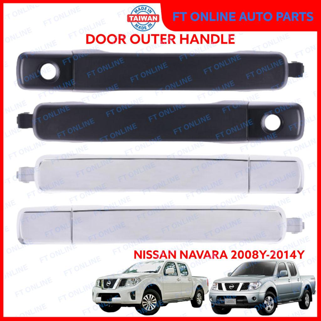 NISSAN NAVARA 20082014 D40 DOOR HANDLE OUTER EXTERIOR WITH CAP / COVER