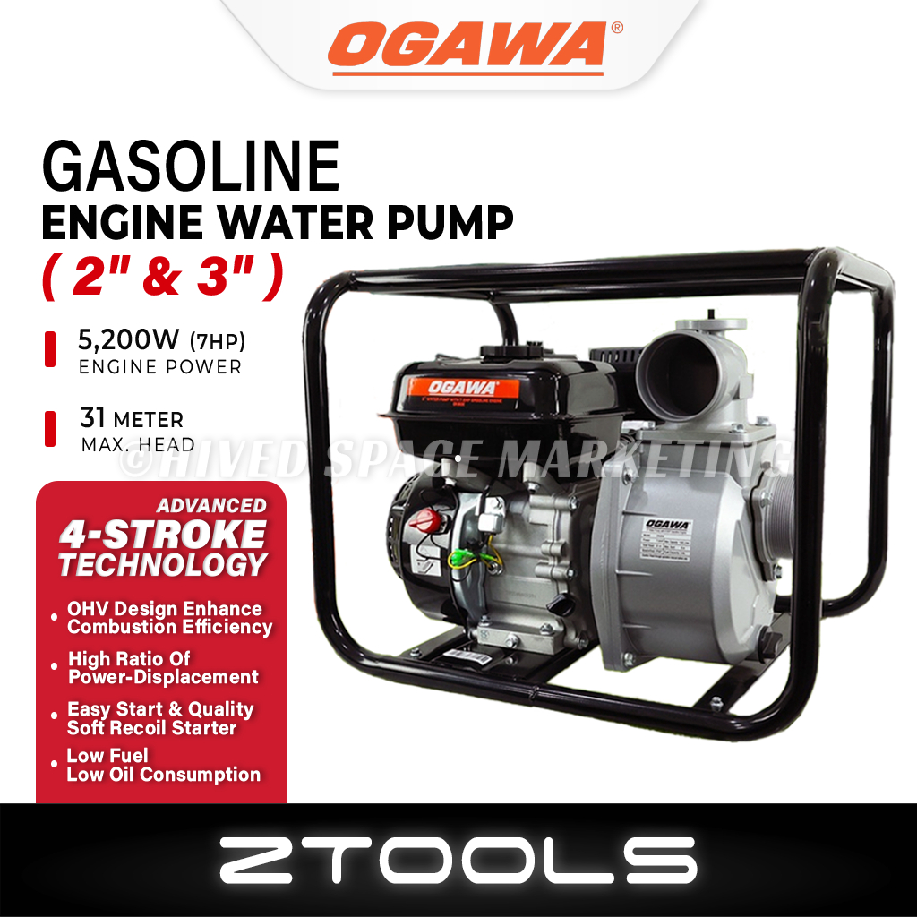 OGAWA 7HP Engine Water Pump OK50E & OK80E | 2