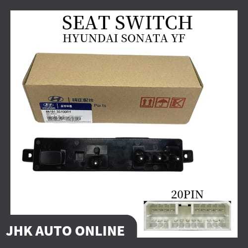Power Seat Switch For Kia 2011-15 Sorento Front Seat Left Driver Side