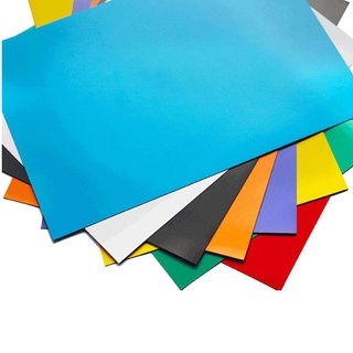 1PC 8 Color Rubber Magnetic Flexible Magnetic Sheet A4 Size 0.5mm Paper  Magnetic Stickers Fridge