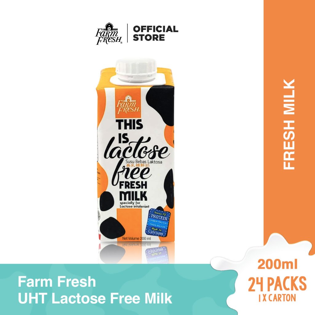 Farm Fresh UHT Lactose Free Milk 200ml x 24 Packs Shopee Malaysia