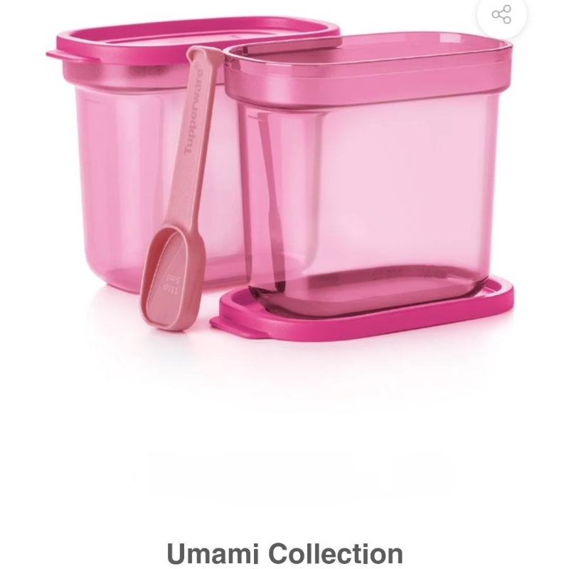 TUPPERWARE Umami Collection 500ml(2 Pcs) with Spoon(2 Pcs) | Shopee ...