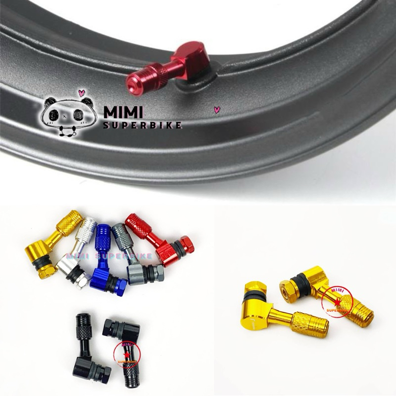 1SET-2PCS TUBELESS HEAD CNC TUBE LESS KEPALA TUBE ALLOY MOTORCYCLE ...