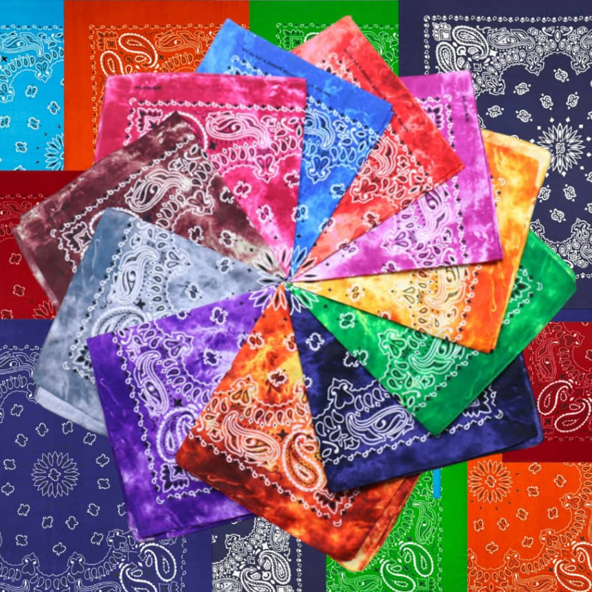 Fashion Hip Hop Classic Paisley Bandana Square Scarf 55cm*55cm Headband