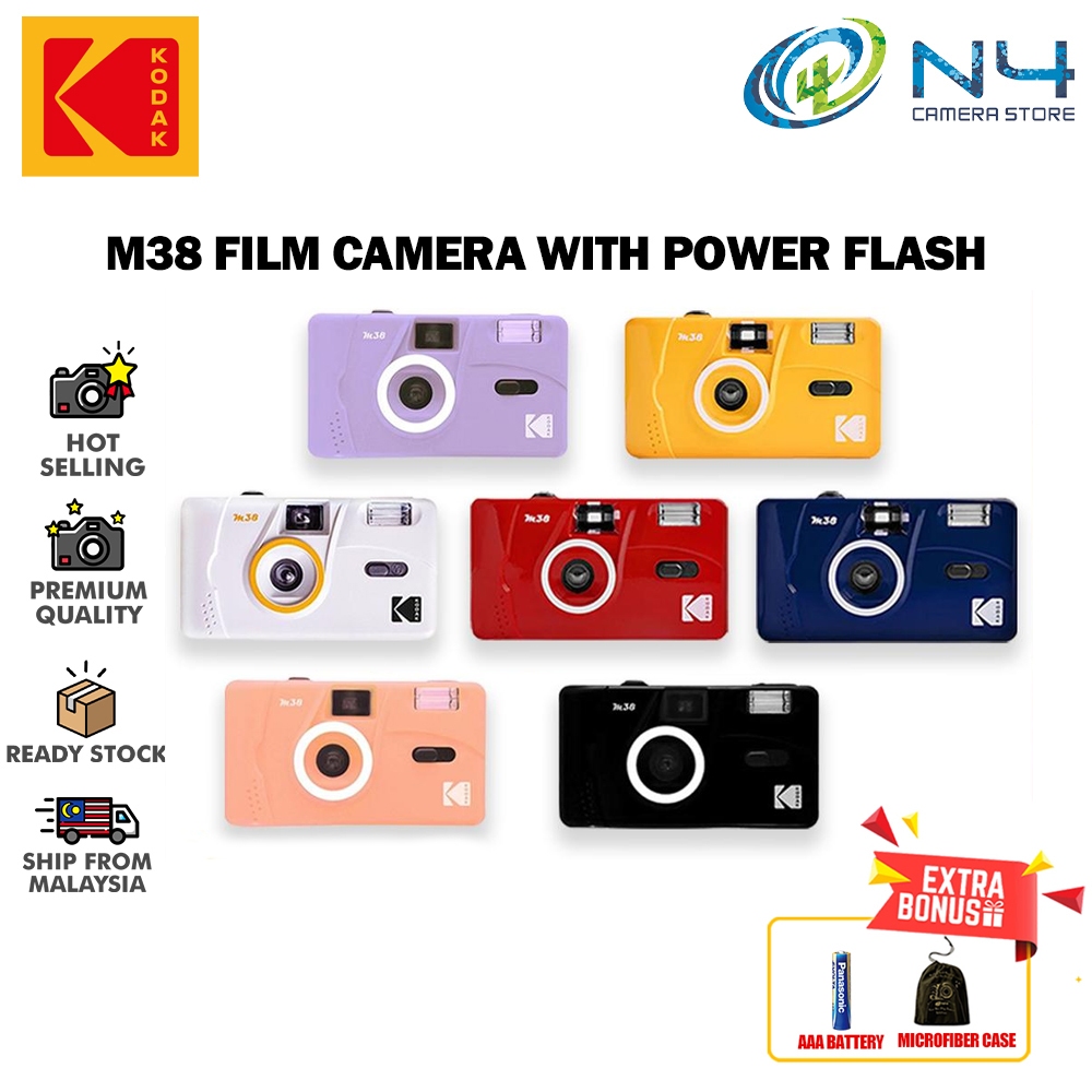 Kodak M38 Film Camera Nondisposable Flash Pointandshoot Film Camera