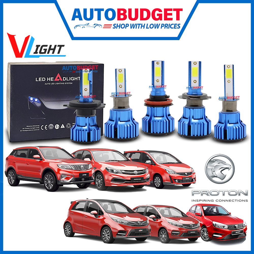 VLight DOB Car LED Headlight 6000K White Light H1 H4 H7 H11