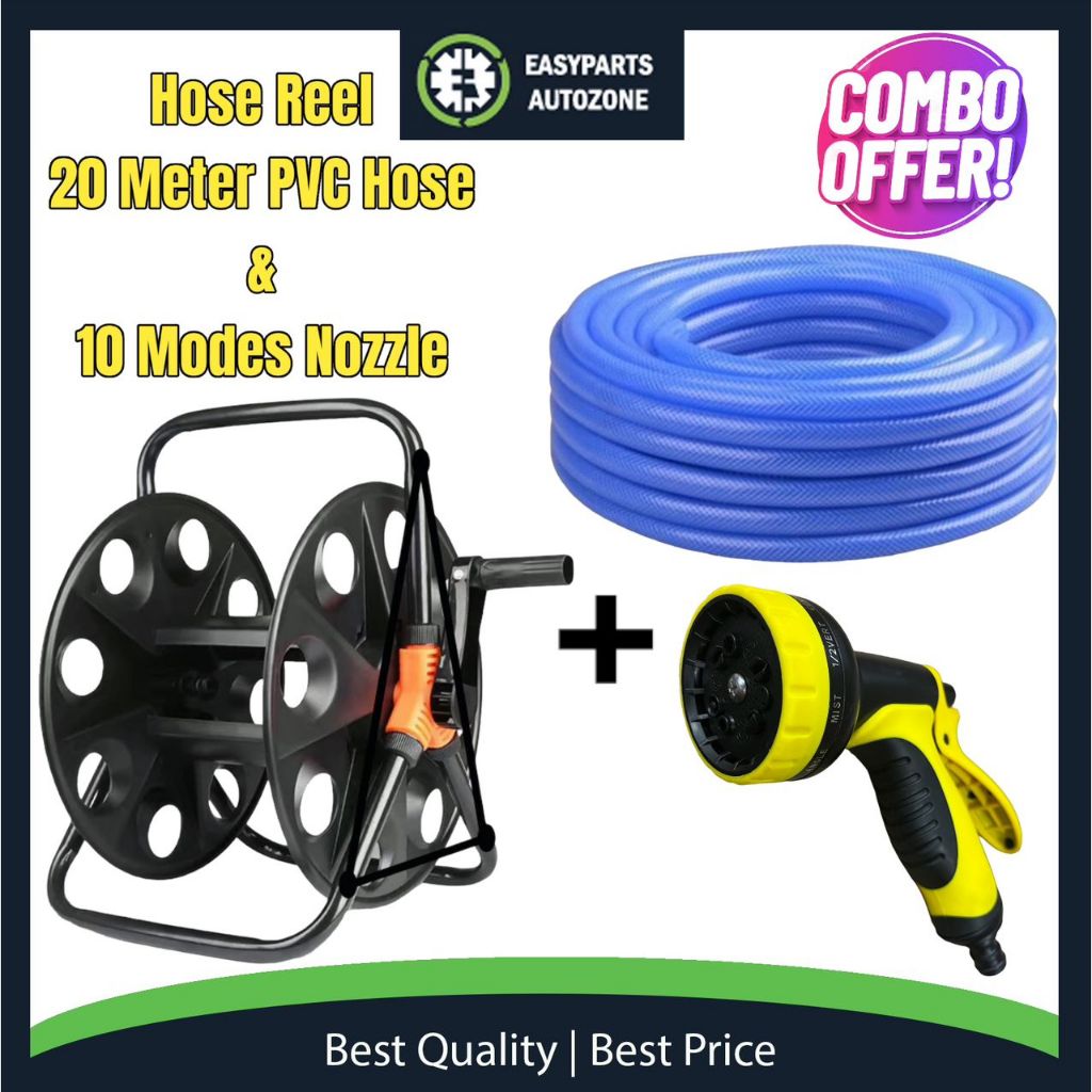 Autozone Garden Hose Reel Hose Organizer Pipe Holder PVC kekili paip