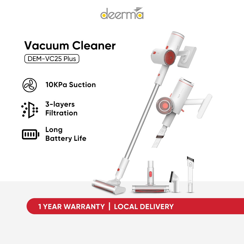 Deerma VC25 VC25 Plus Cordless Handheld Vacuum Cleaner 12000Pa With ...