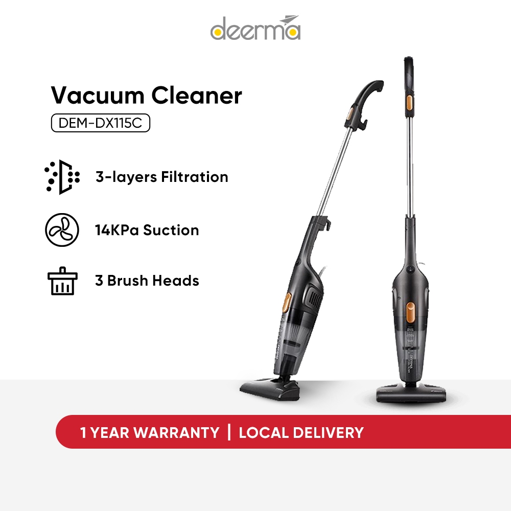 Deerma DX115C Handheld Portable Handheld Vacuum Cleaner 15KPa HEPA 2 in 1 Portable Car Dust