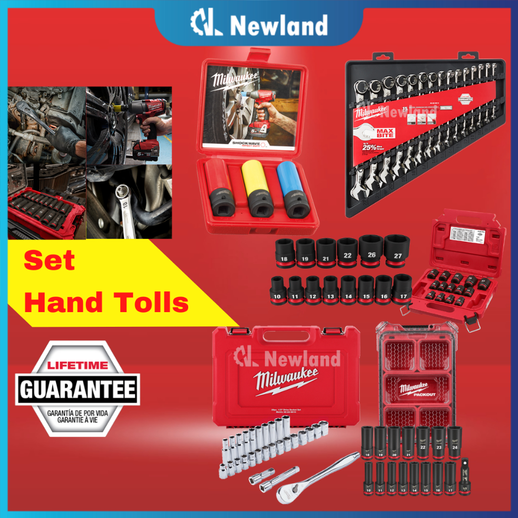 Milwaukee Shockwave Automotive Impact Socket Set (17mm, 19mm, 21mm