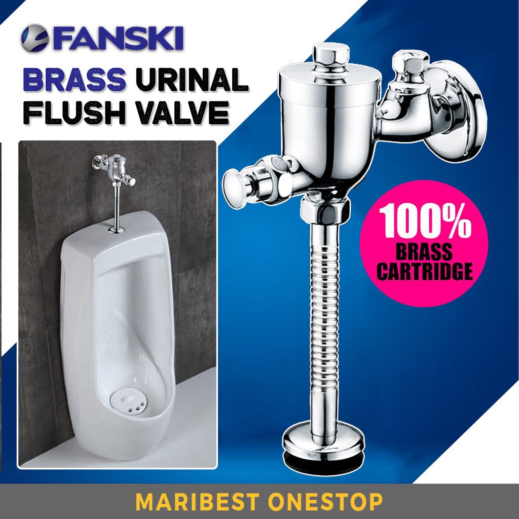FANSKI Brass Urinal Flush Valve Toilet Bowl Flush Button Toilet Flush