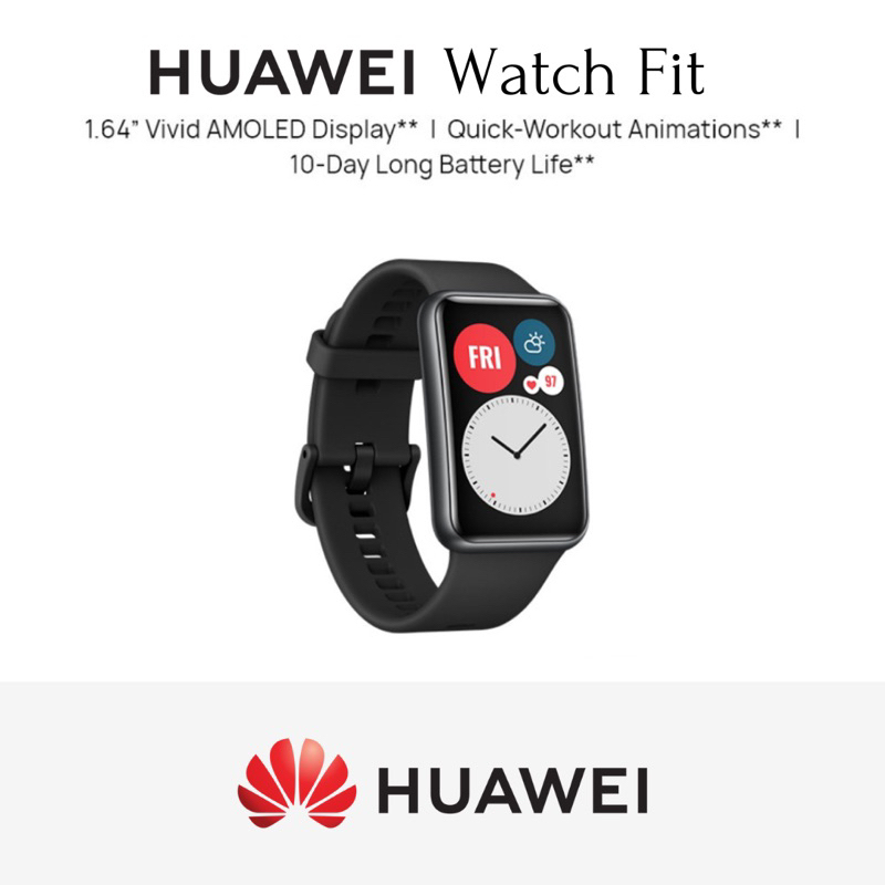 ORIGINAL NEW HUAWEI WATCH Fit Smartwatch AMOLED Display Health Management (1.64") Shopee Malaysia