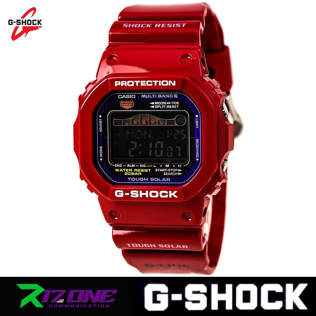 ORIGINAL G-SHOCK / GWX-5600C-4JF / LIPAN BARA MERAH / JAPAN SET / NEW ...