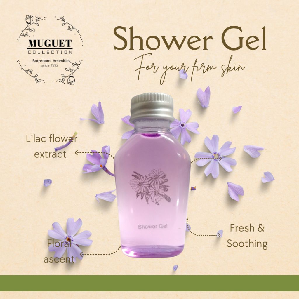 MUGUET collection 35ml Body Wash & Hair Shampoo ( Travel Size ) Hotel