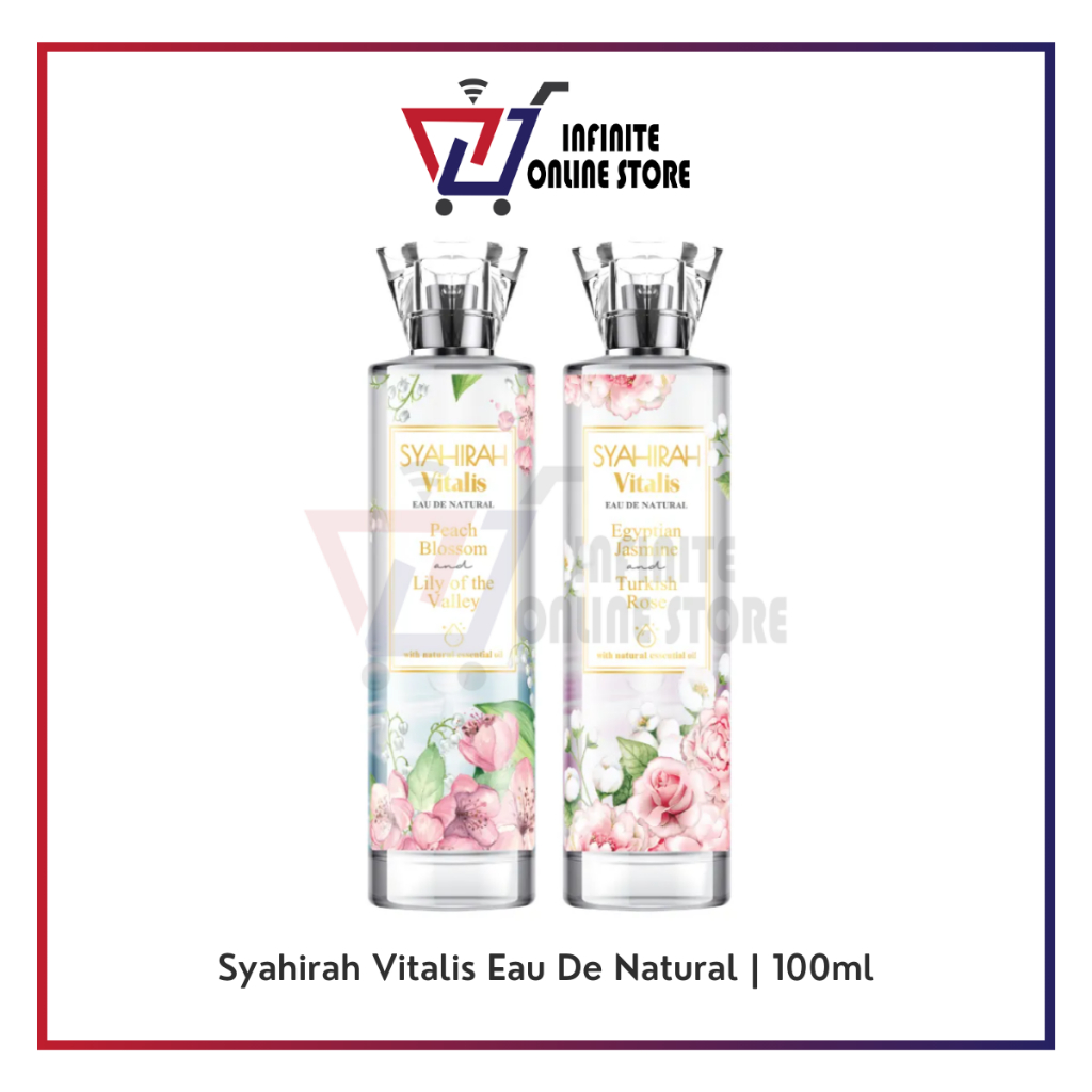Syahirah Vitalis Eau De Natural Perfume (100ml) (Peach Blossom & Lily