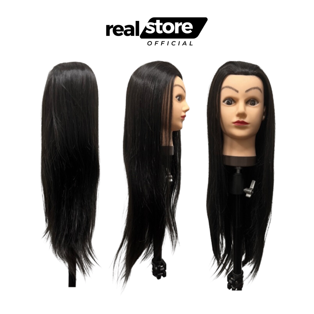 Mannequin Head Human Hair Training Practice Training Head Mannequin