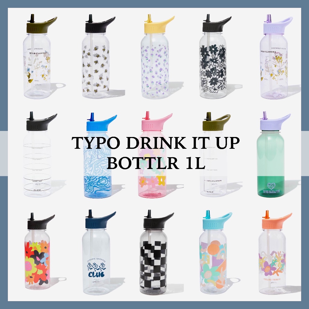 TYPO Bottle Original / Premium Big Sipper Drink It Up Bottle 1 Litre ...