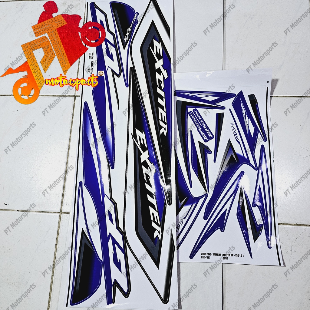 Yamaha LC 135 V1 LC135 Body Sticker Stripe Exciter Gp 9 Custom Shopee