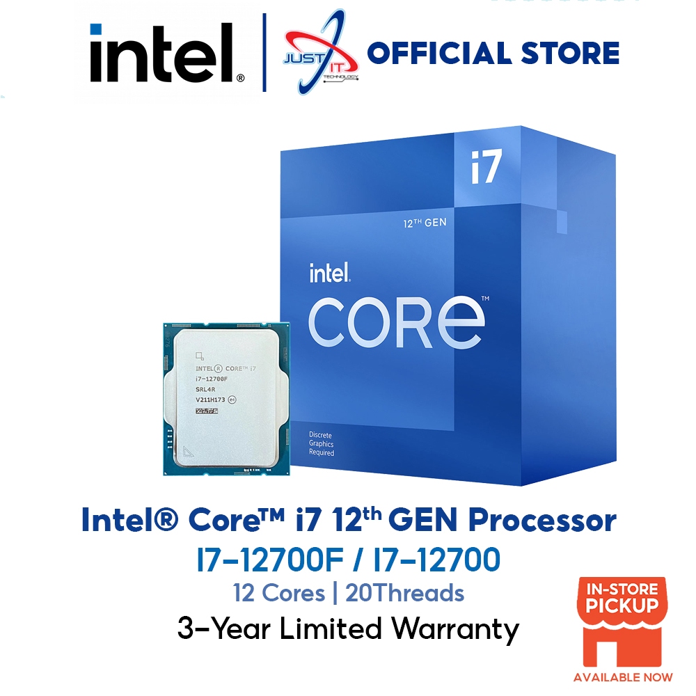 INTEL I7-12700F / I7-12700 25MB CACHE LGA1700 PROCESSOR | Shopee Malaysia